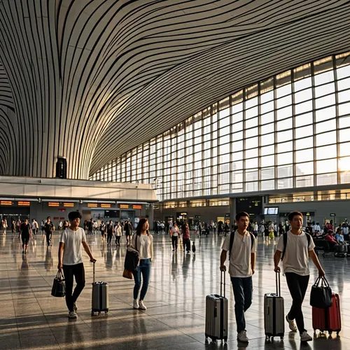 Beijing airport departure