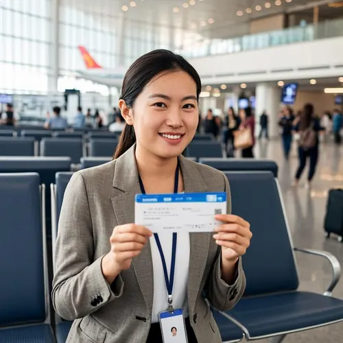 Guide welcome at Beijing airport