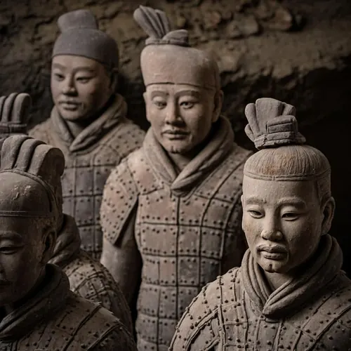 Terracotta Warrior face detail